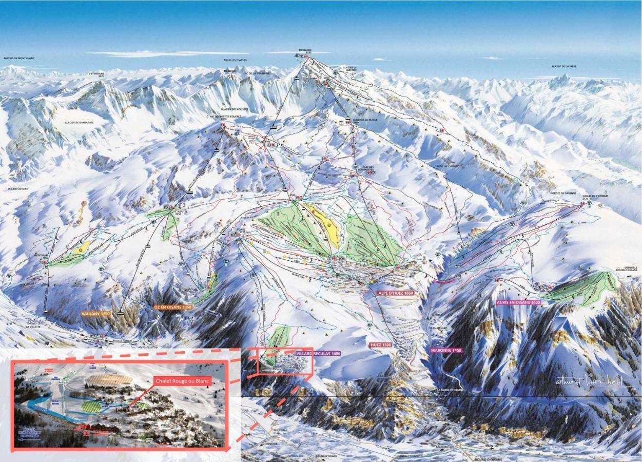 Chalet Rouge Ou Blanc Villard-Reculas Экстерьер фото
